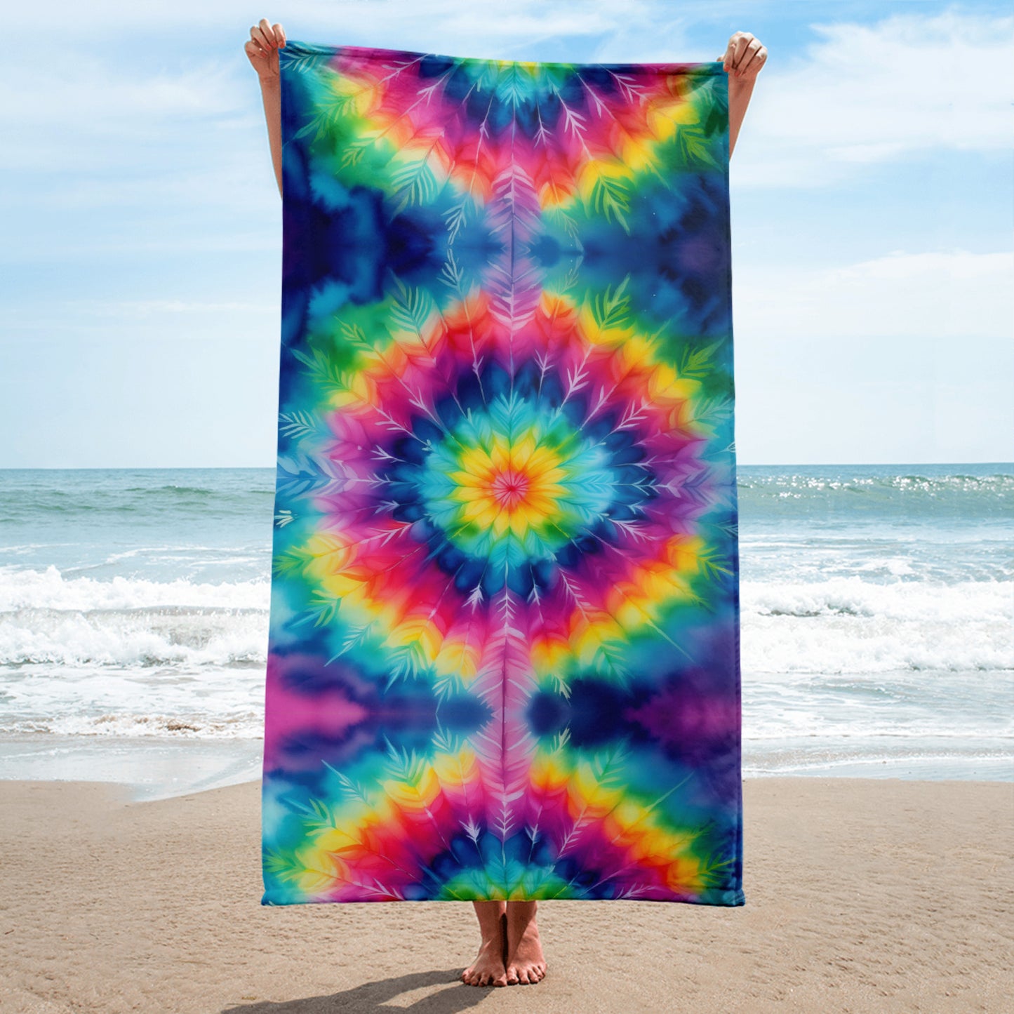 Tie Dye Treasures Towel