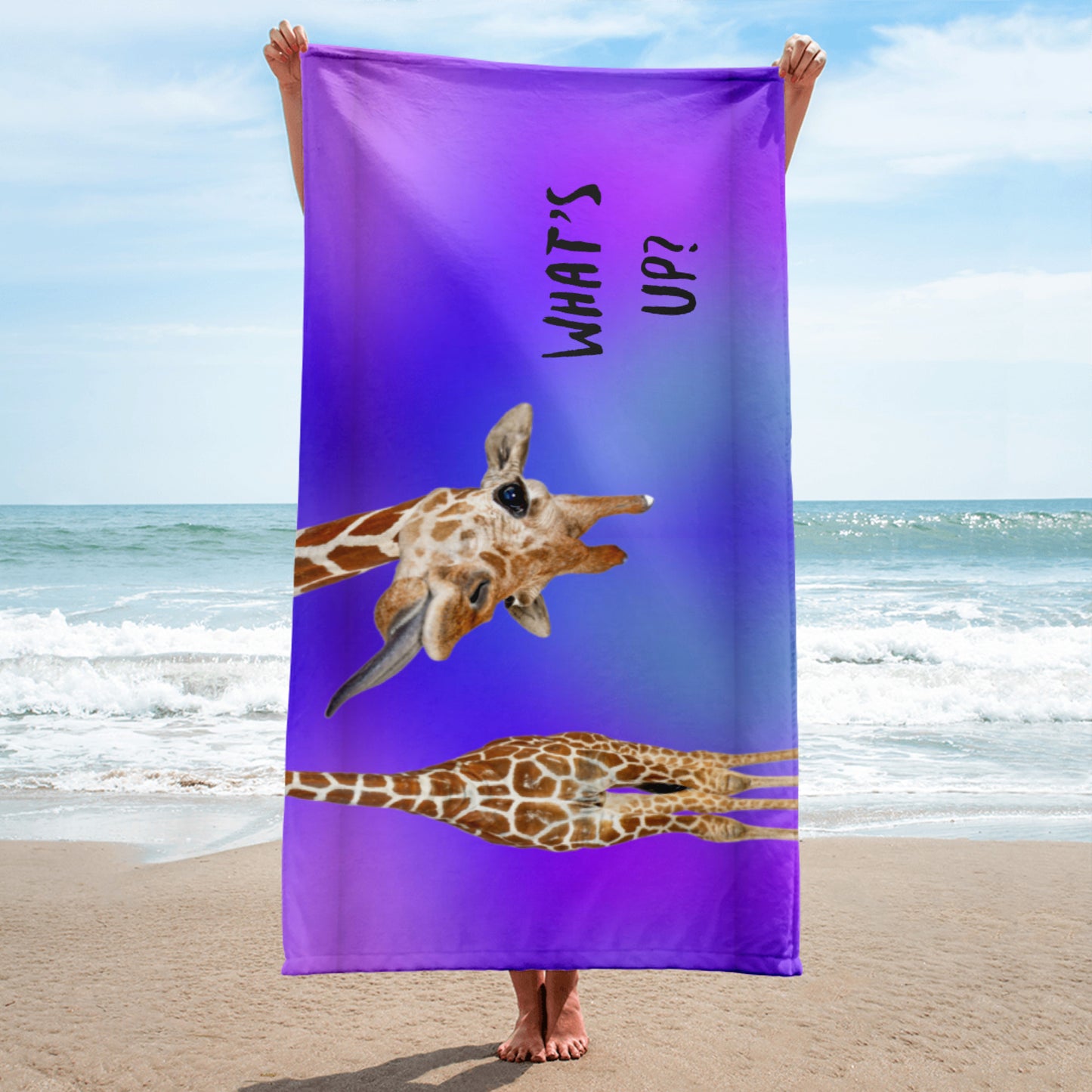 What's Up Giraffe Towel