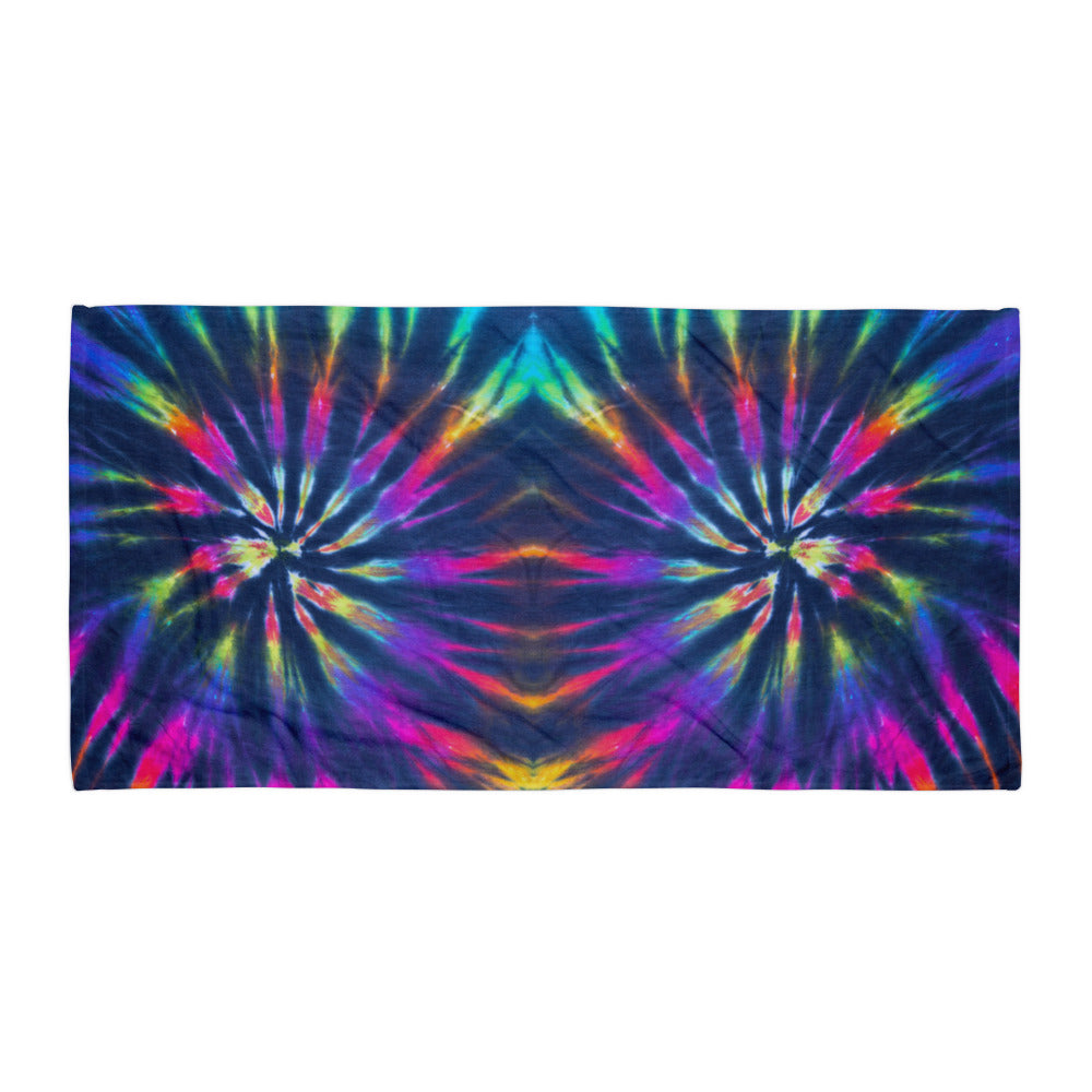 Dark Tie Dye Towel