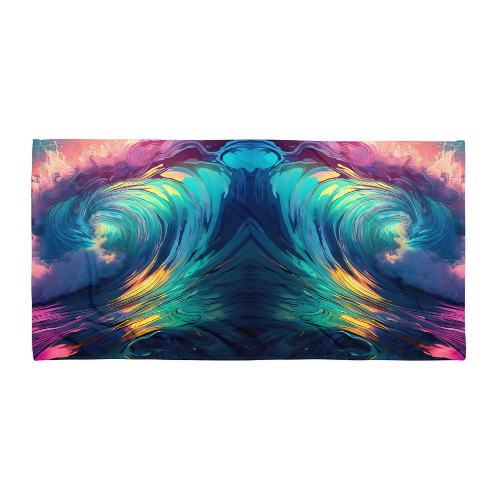 Rainbow Waves Towel