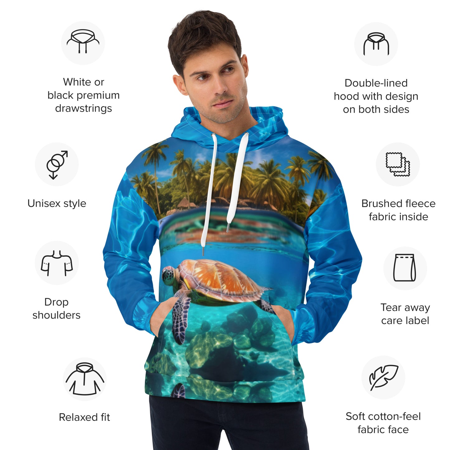 TURTLE UNDERWATER Unisex Hoodie