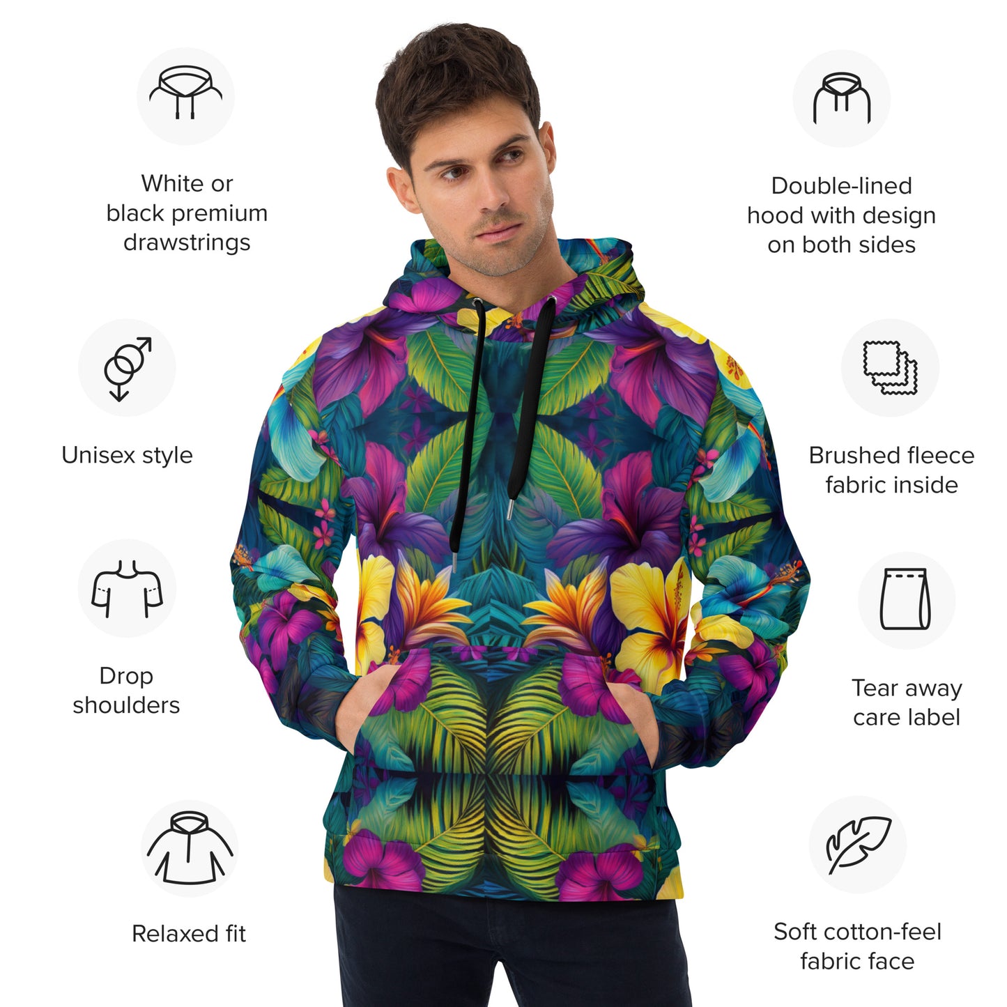 Tropical Flora Unisex Hoodie