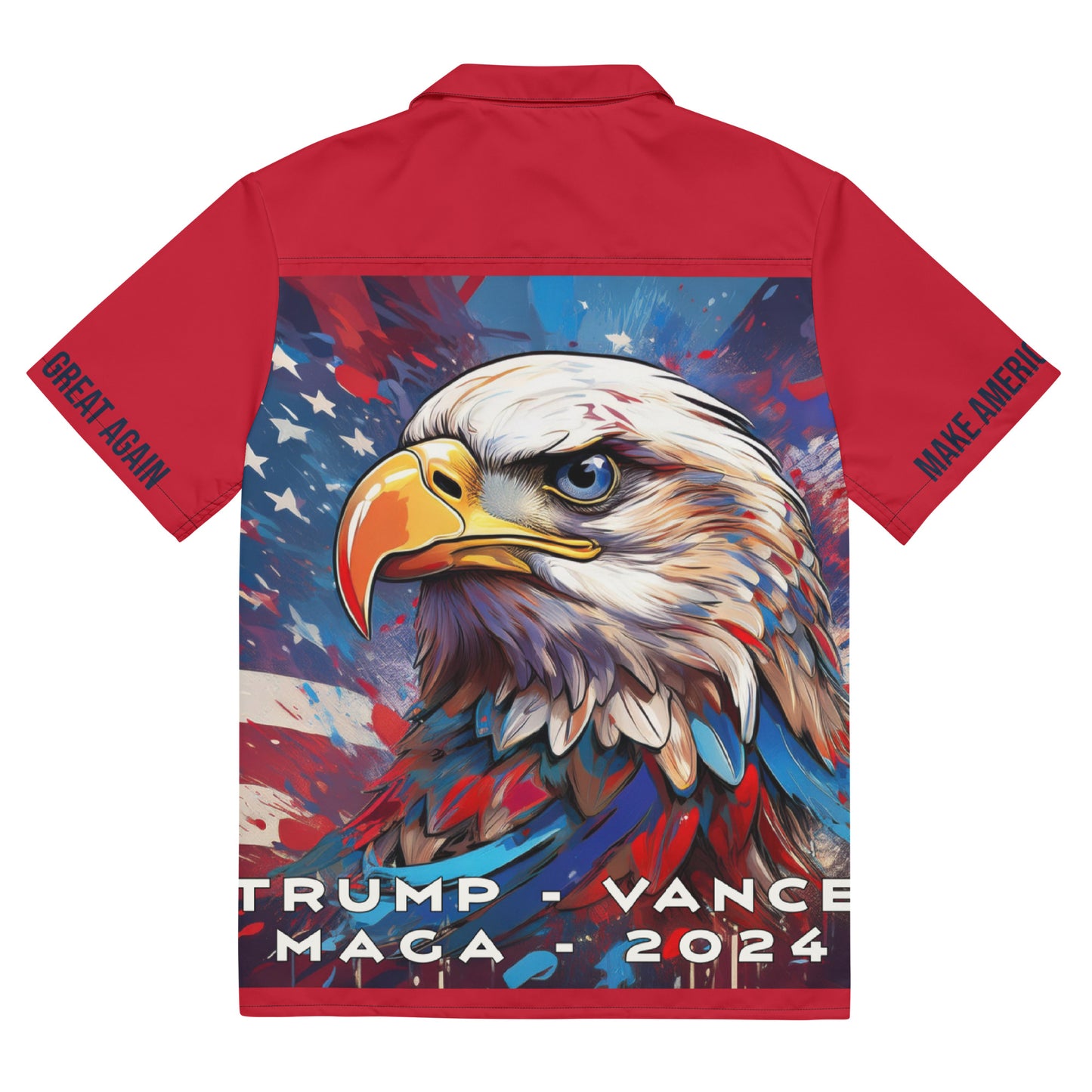 PATRIOTIC TRUMP Unisex button shirt