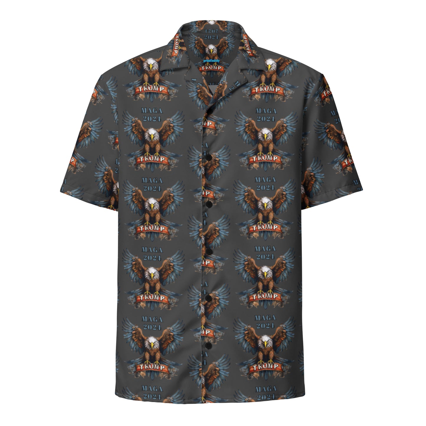 Trump Eagle MAGA Unisex button shirt