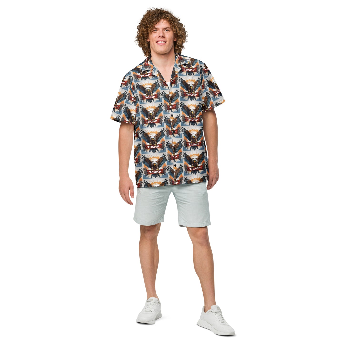 TRUMP UNIQUE EAGLE Unisex button shirt