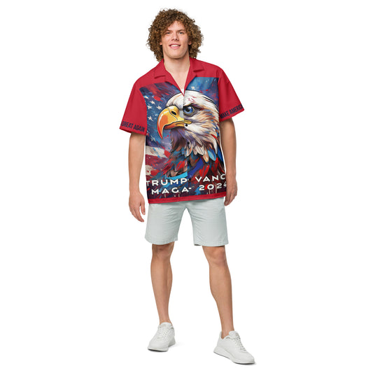 PATRIOTIC TRUMP Unisex button shirt