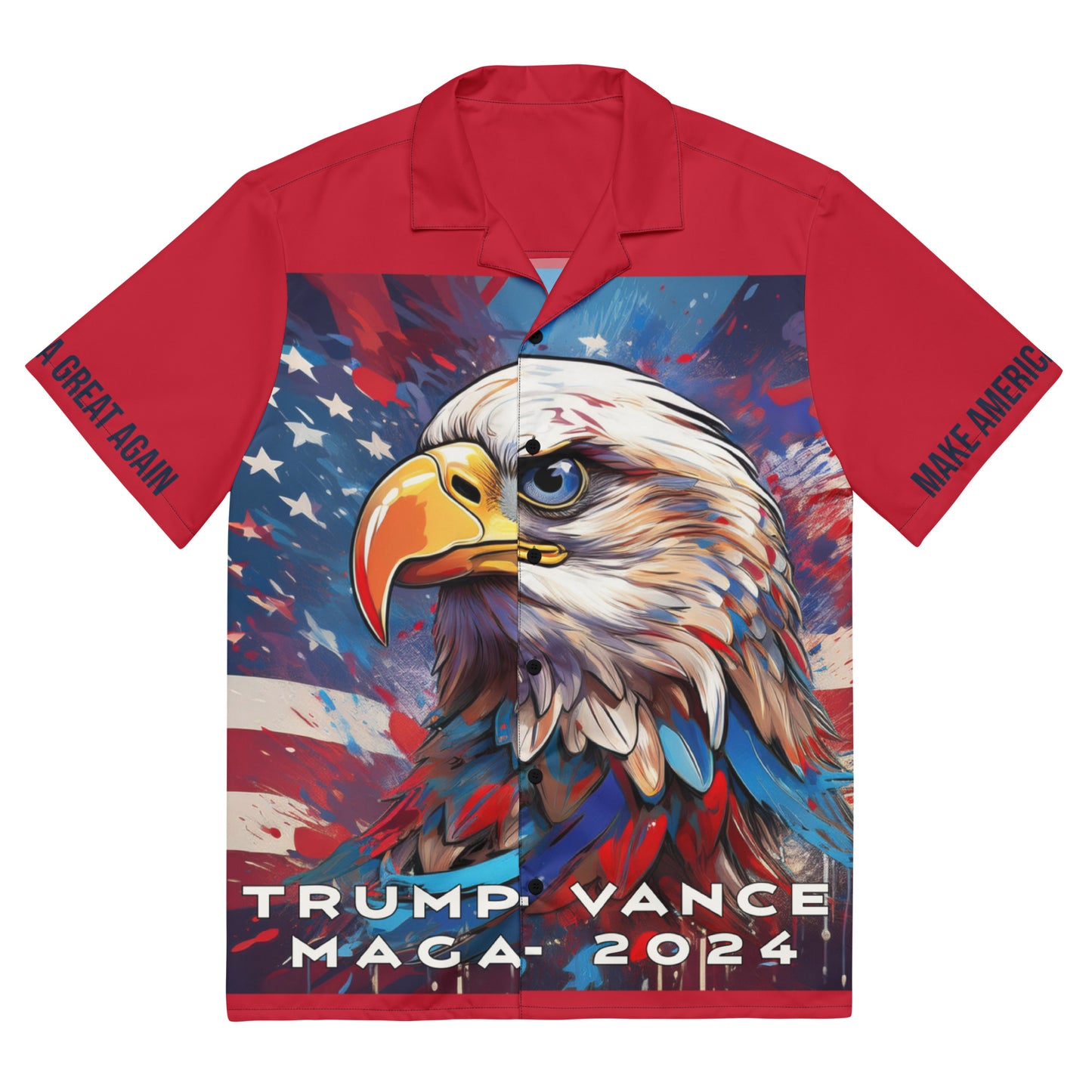 PATRIOTIC TRUMP Unisex button shirt