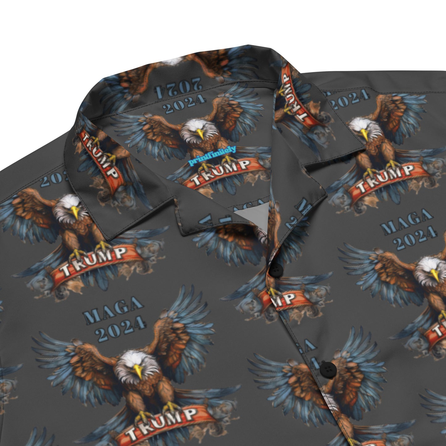 Trump Eagle MAGA Unisex button shirt