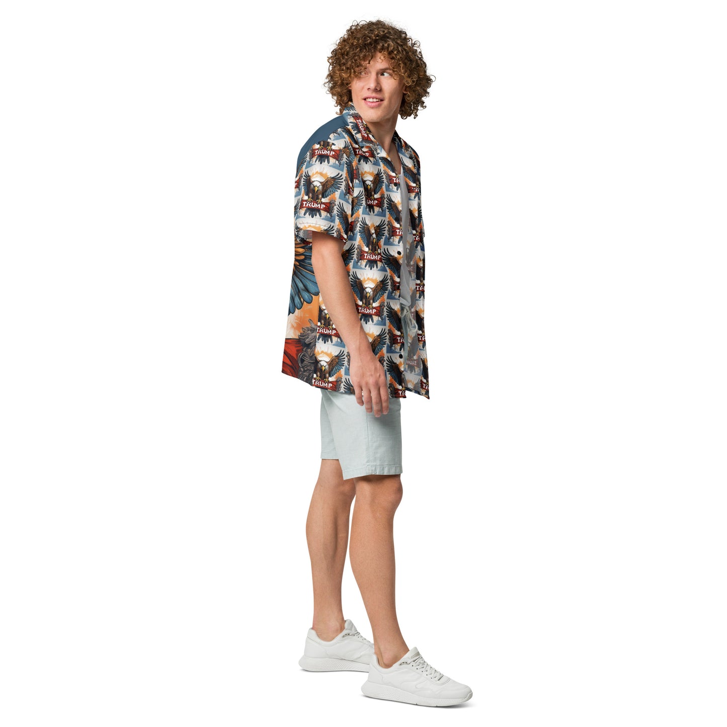 TRUMP UNIQUE EAGLE Unisex button shirt