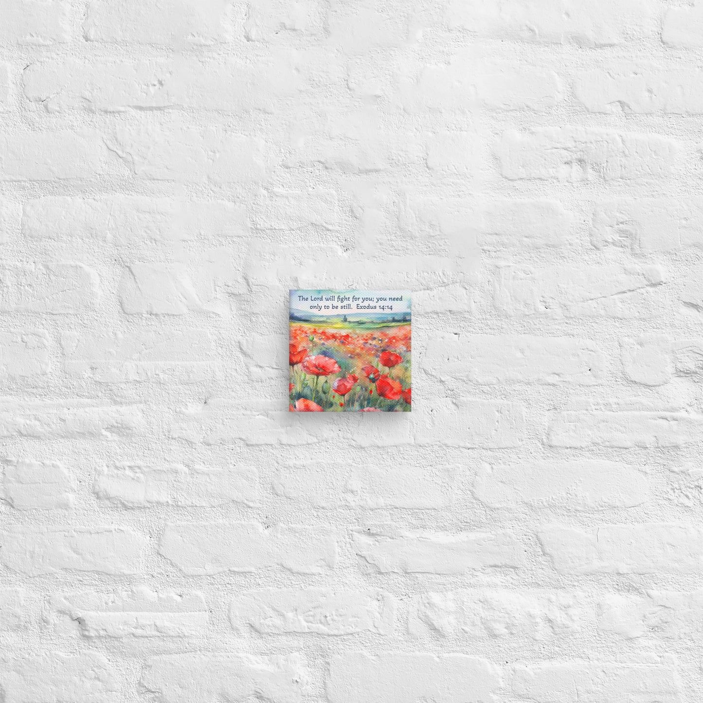 Poppy Fields God Will Fight For You Canvas