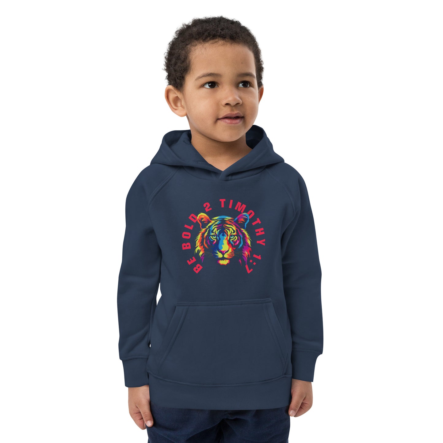 BE BOLD TIGER Kids eco hoodie