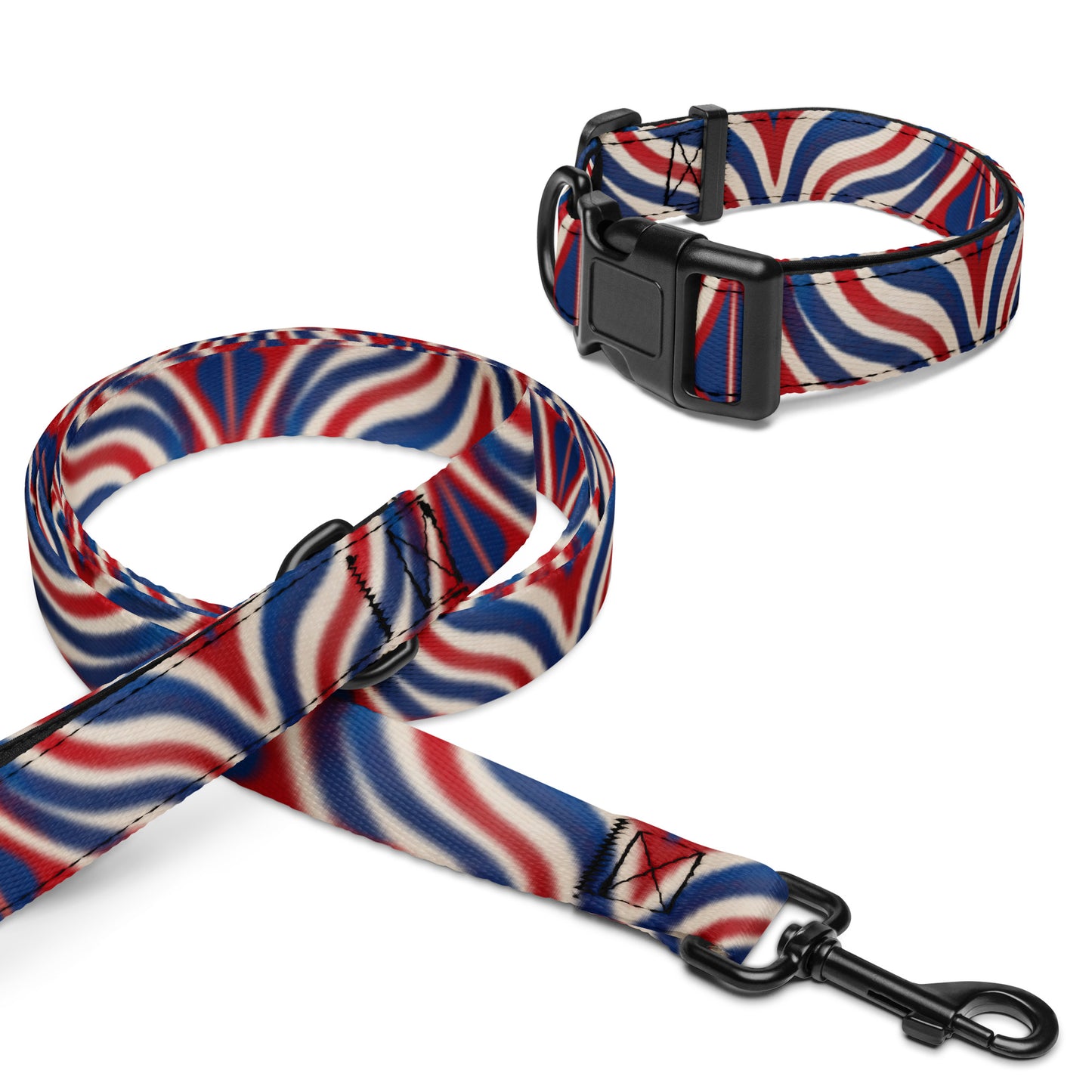 Patriotic Pet collar & leash