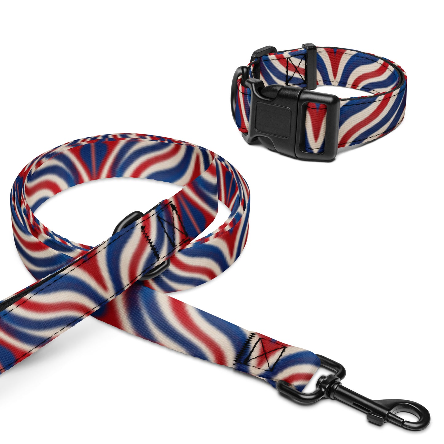 Patriotic Pet collar & leash