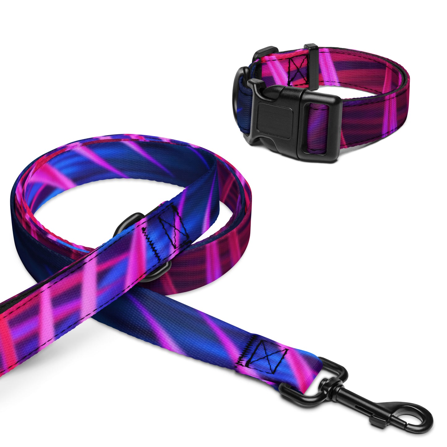 Neon Palms Pet collar & leash