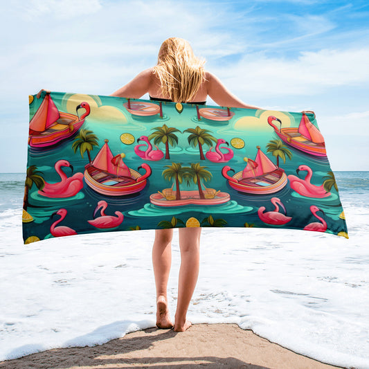 Flamingo Fun Towel