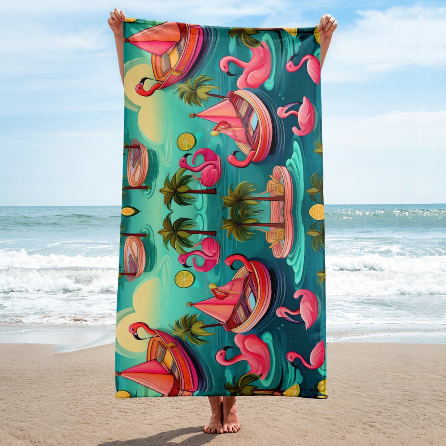 Flamingo Fun Towel