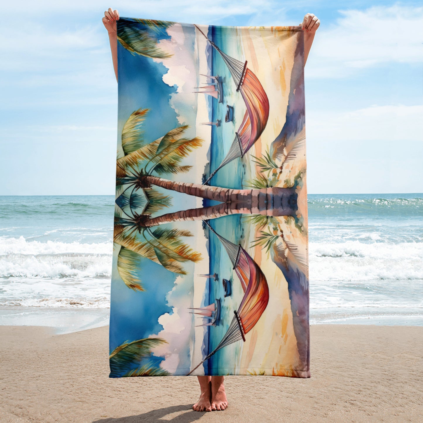 Watercolor Hammocks Towel