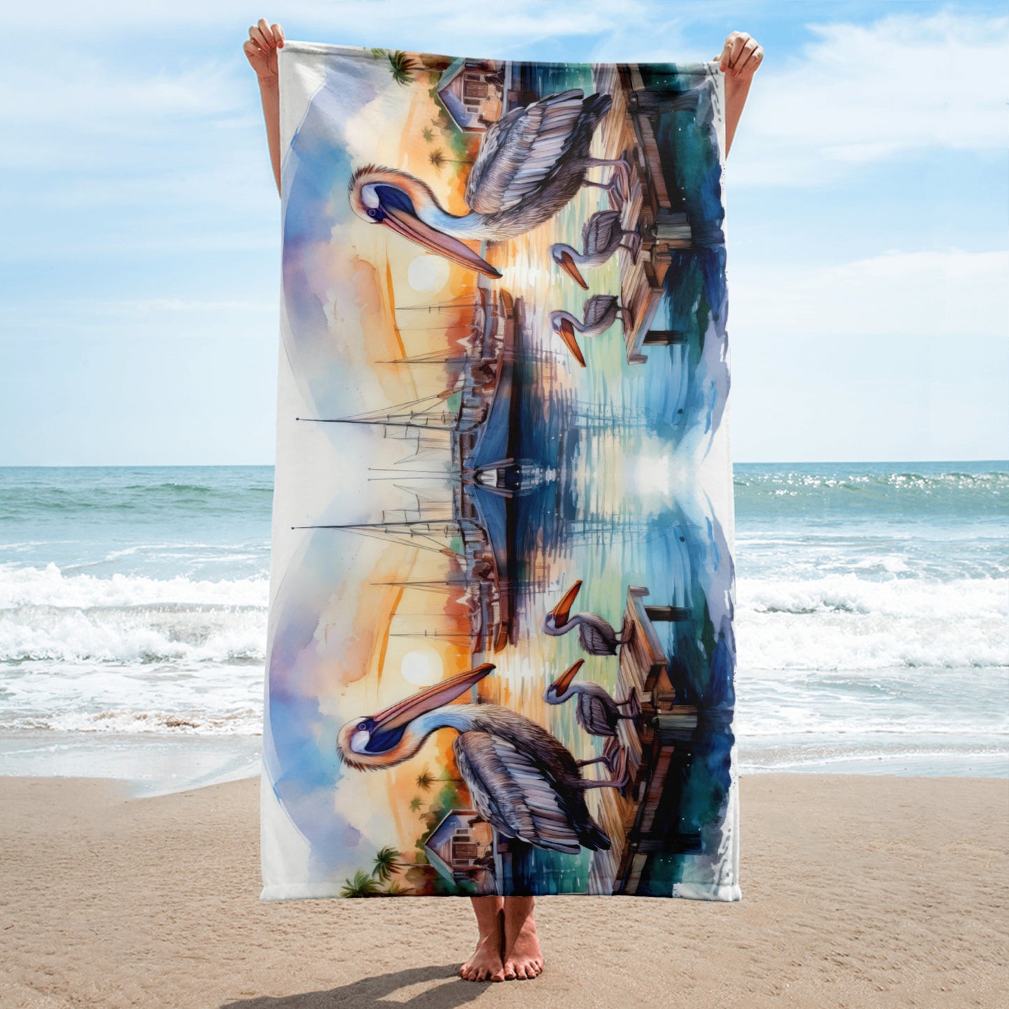 Pelican Family Towel