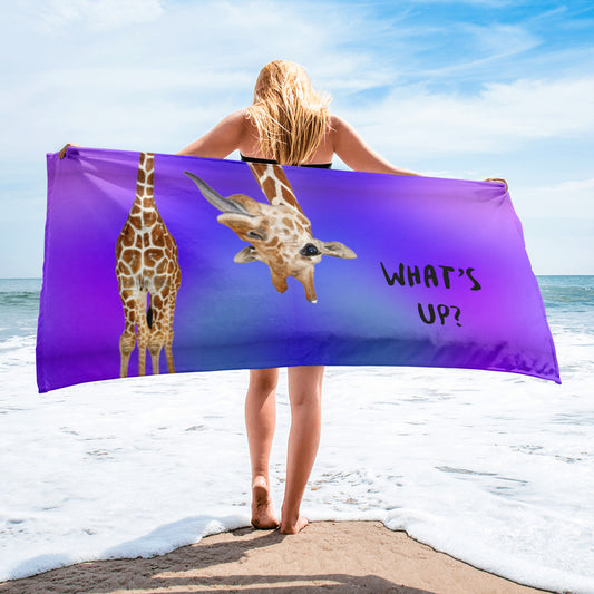 What's Up Giraffe Towel