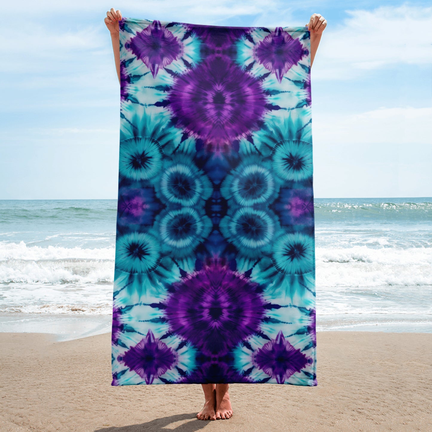 Vibrant Purples & Blues Towel