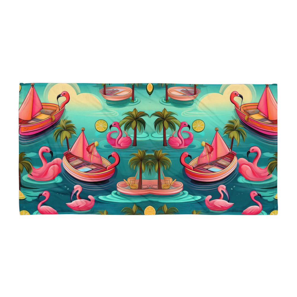 Flamingo Fun Towel
