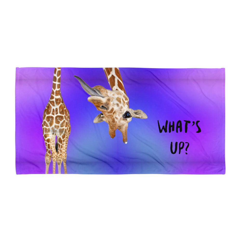 What's Up Giraffe Towel