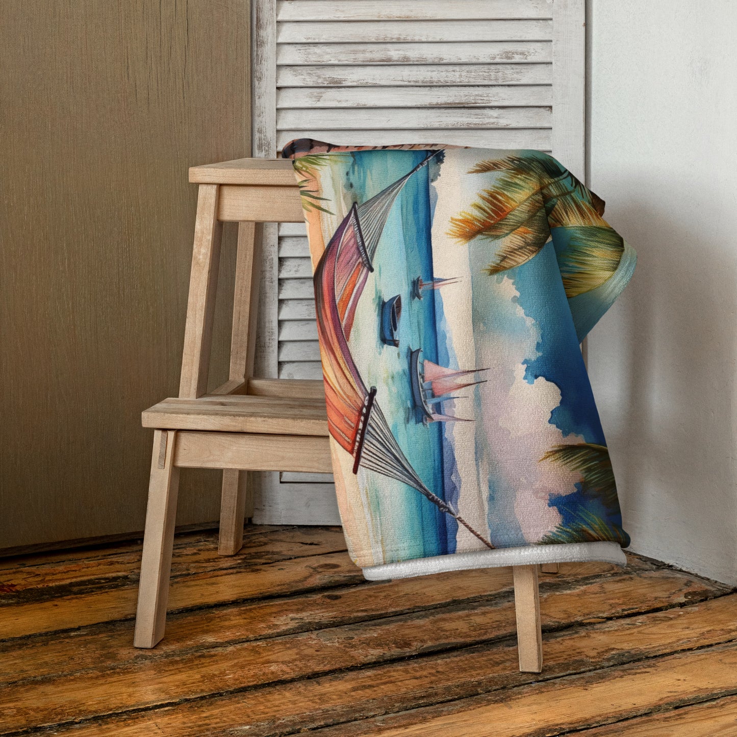 Watercolor Hammocks Towel