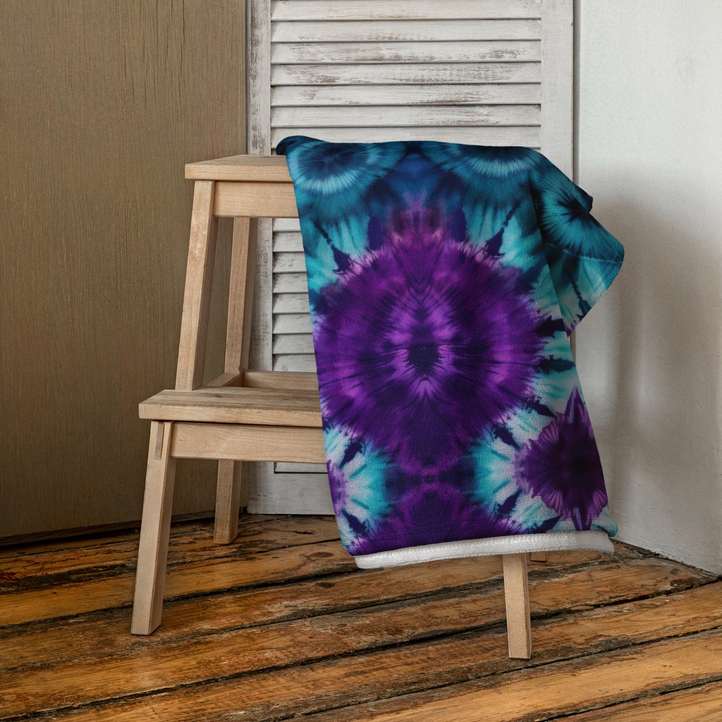 Vibrant Purples & Blues Towel