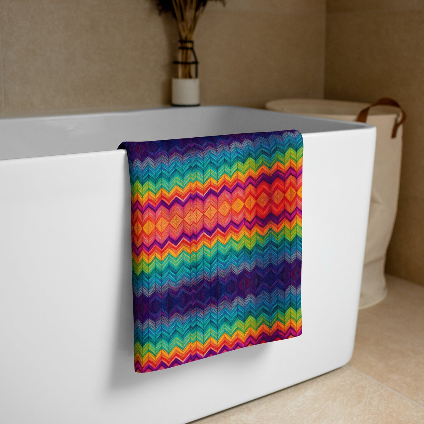 Rainbow Trails Towel
