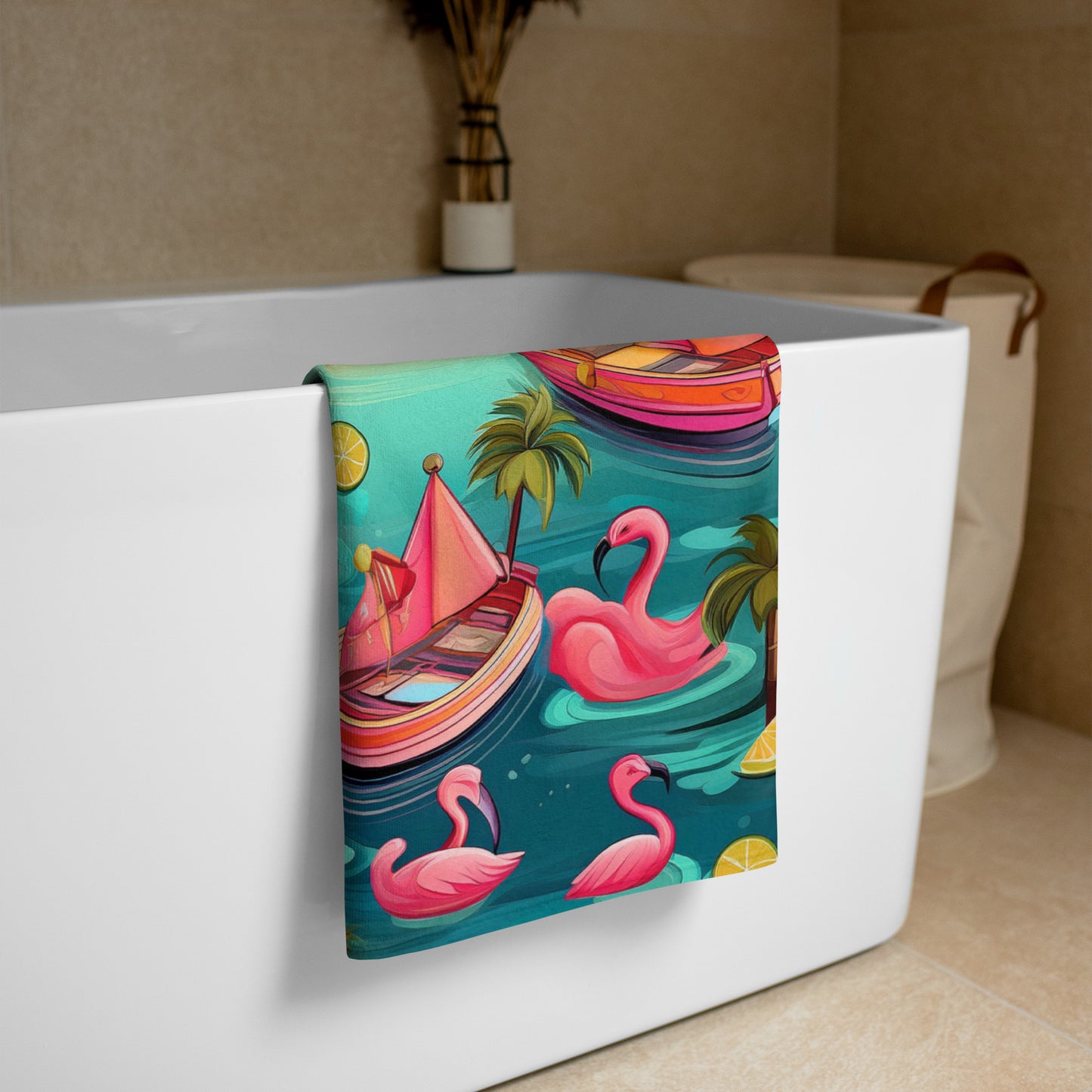 Flamingo Fun Towel