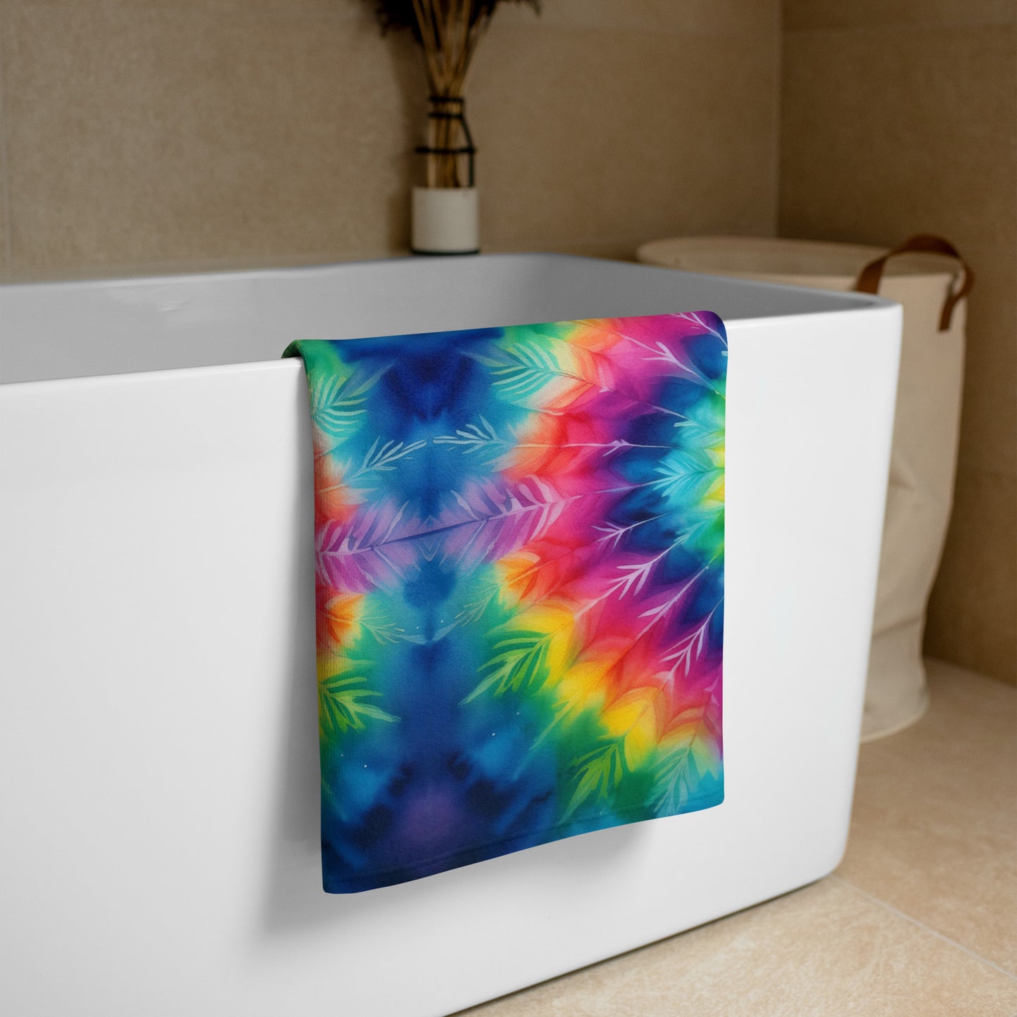 Tie Dye Treasures Towel