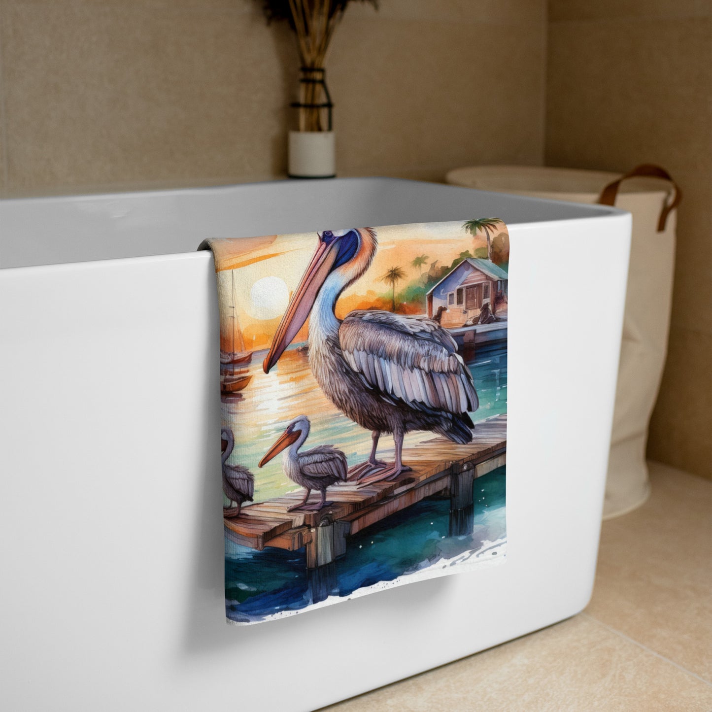 Pelican Family Towel