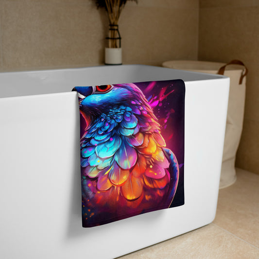 Vivid Pigeons Towel