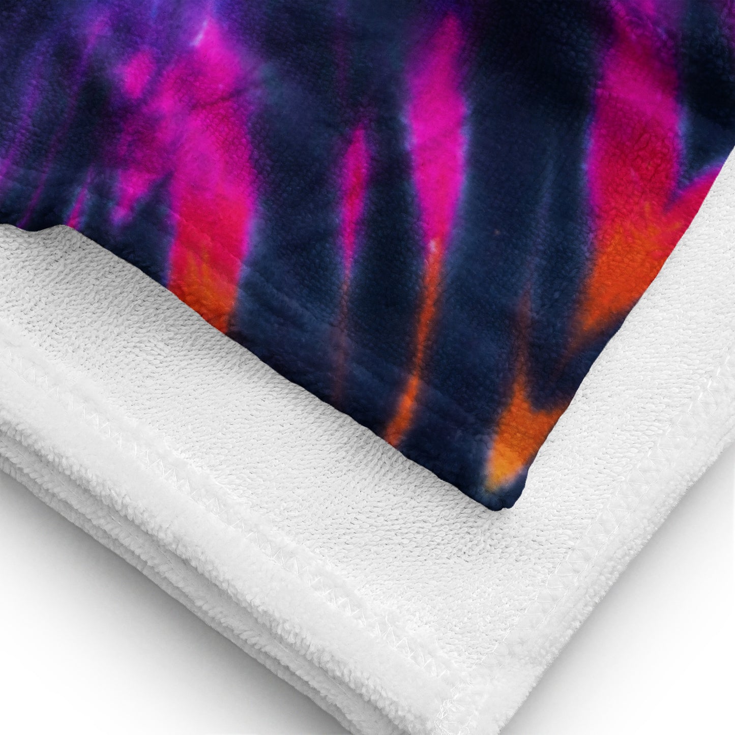 Dark Tie Dye Towel