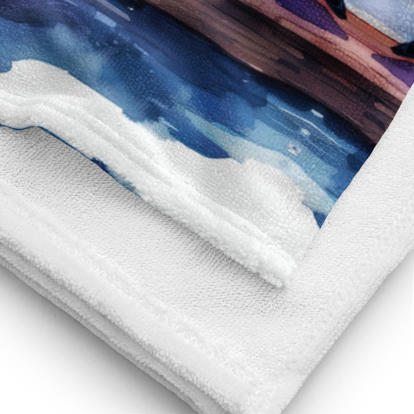 Watercolor Pigeon Towel