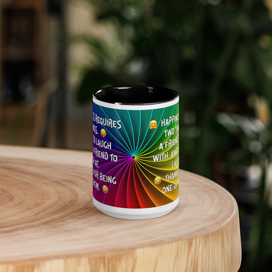 HAPPINESS IS 2...Mug with Color Inside