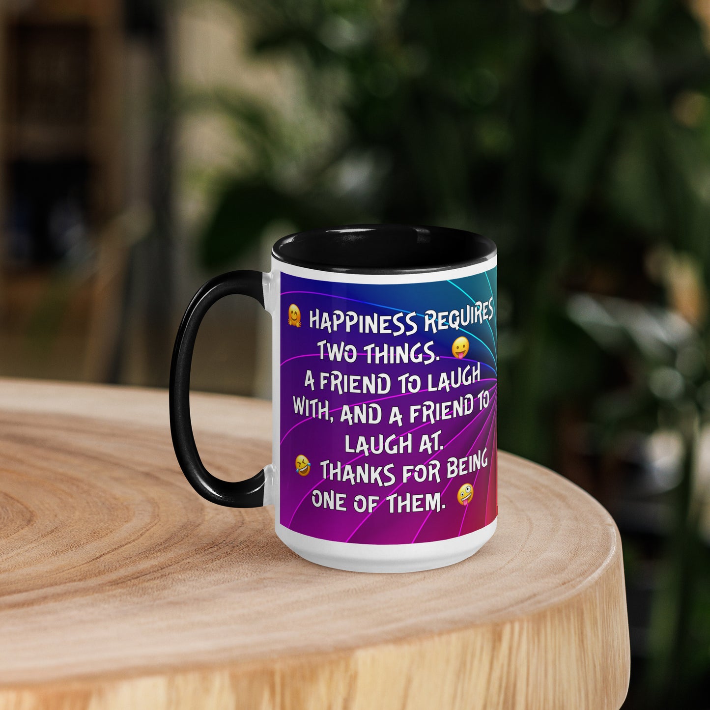 HAPPINESS IS 2...Mug with Color Inside
