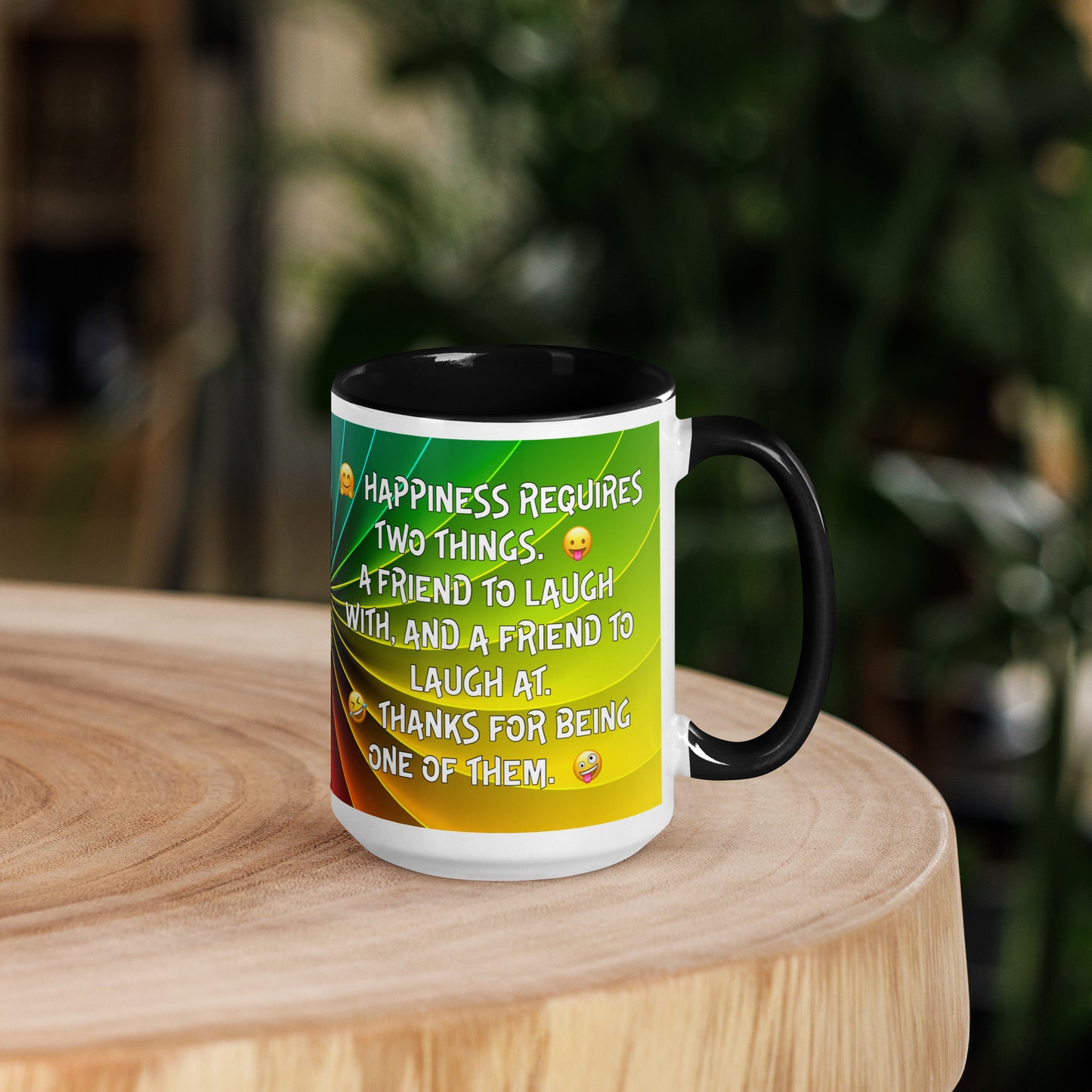 HAPPINESS IS 2...Mug with Color Inside