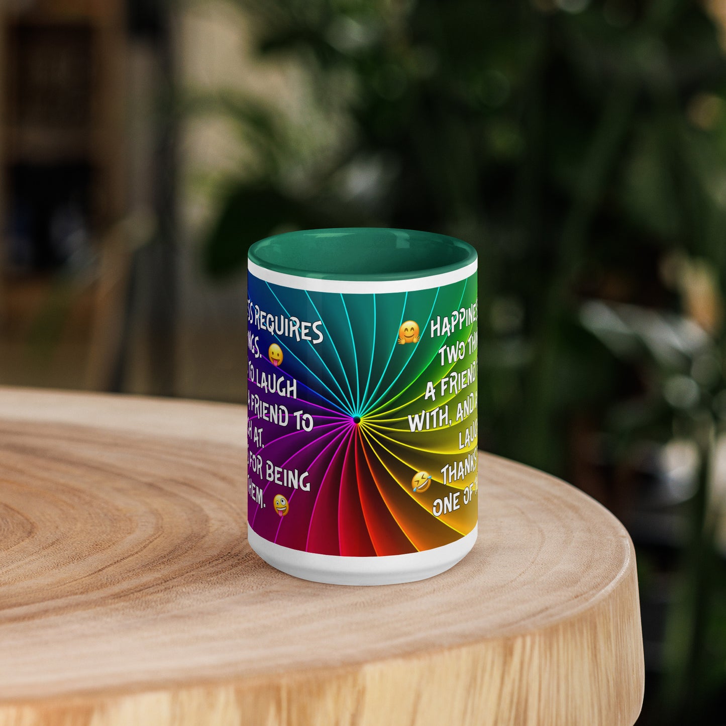 HAPPINESS IS 2...Mug with Color Inside