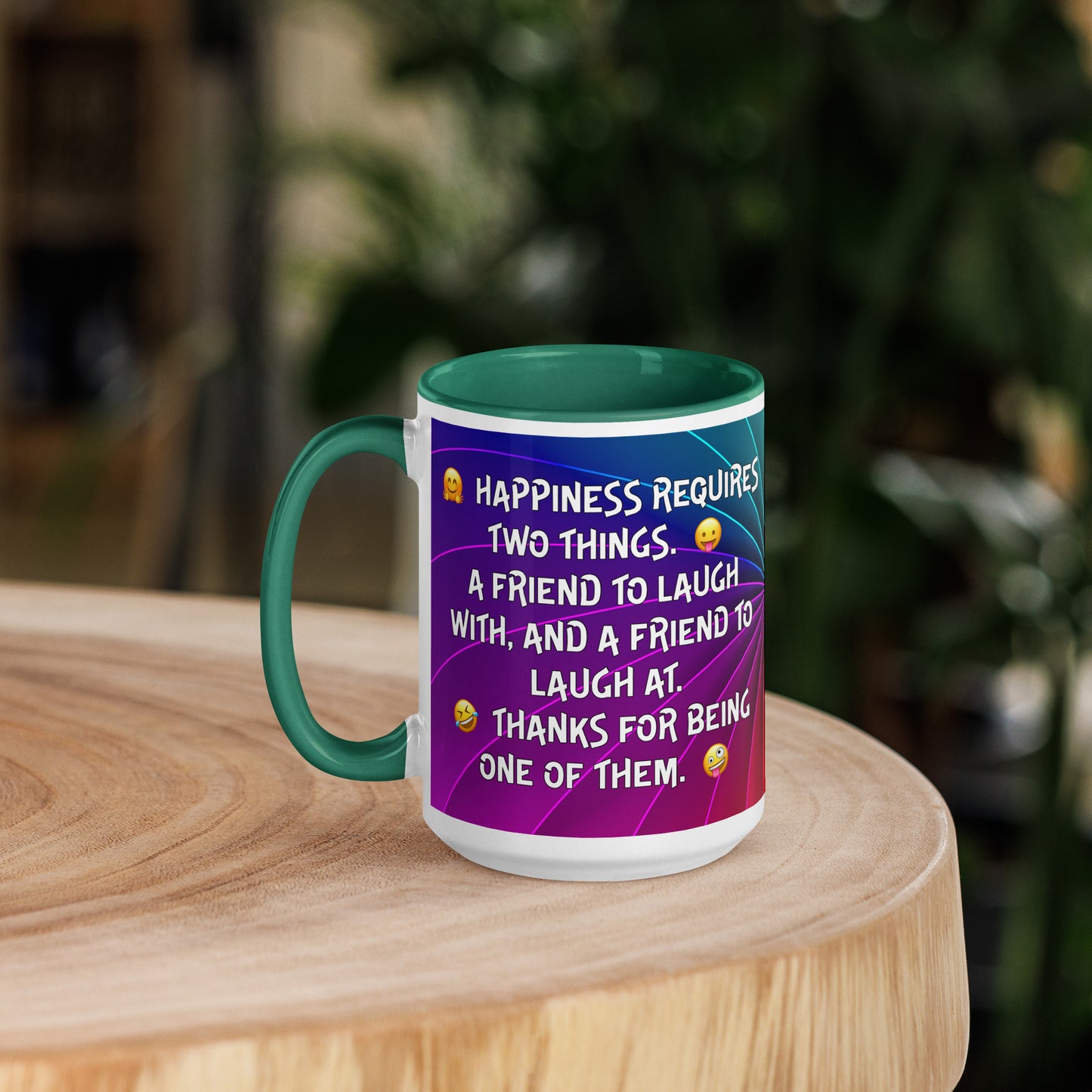 HAPPINESS IS 2...Mug with Color Inside