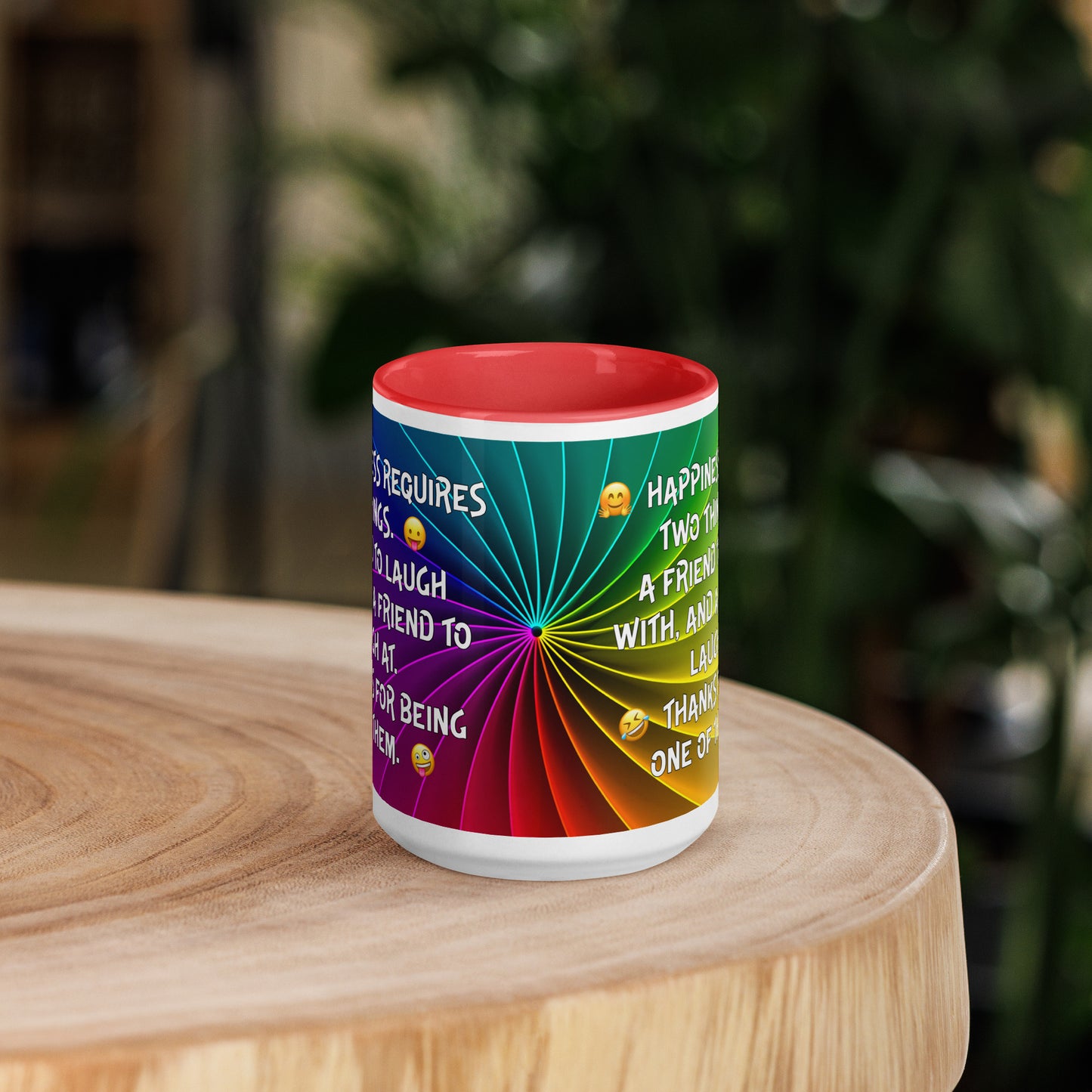 HAPPINESS IS 2...Mug with Color Inside