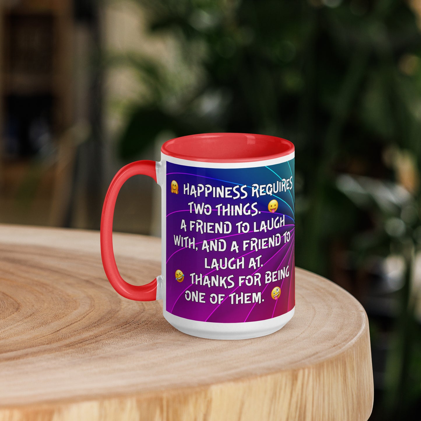 HAPPINESS IS 2...Mug with Color Inside