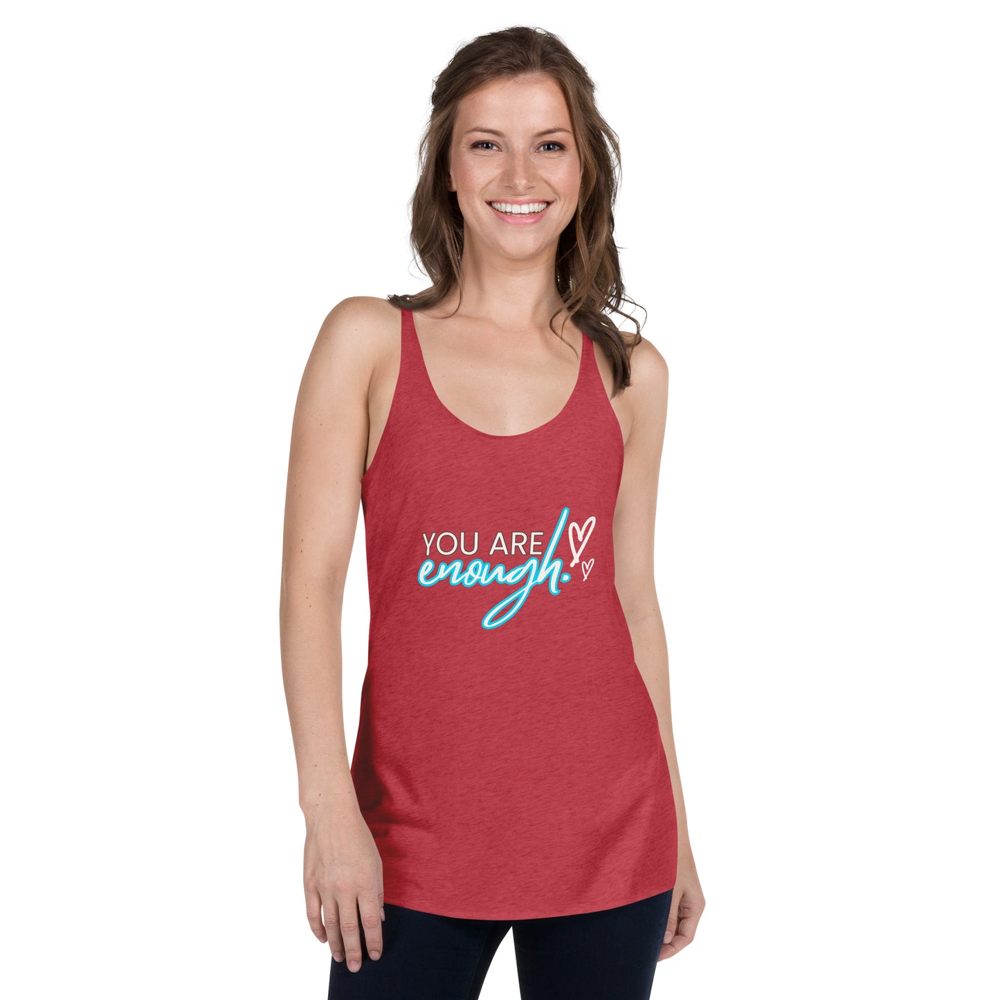 YOU ARE ENOUGH Women's Racerback Tank