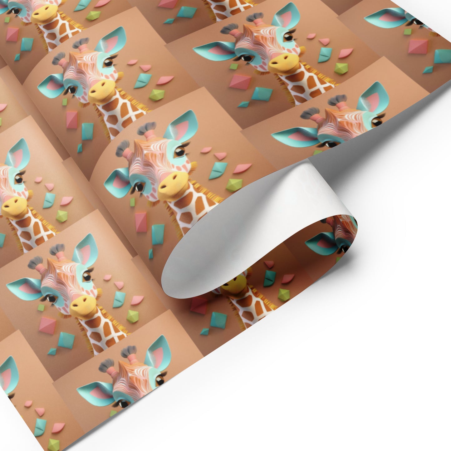 ADORABLE GIRAFFE Wrapping paper sheets