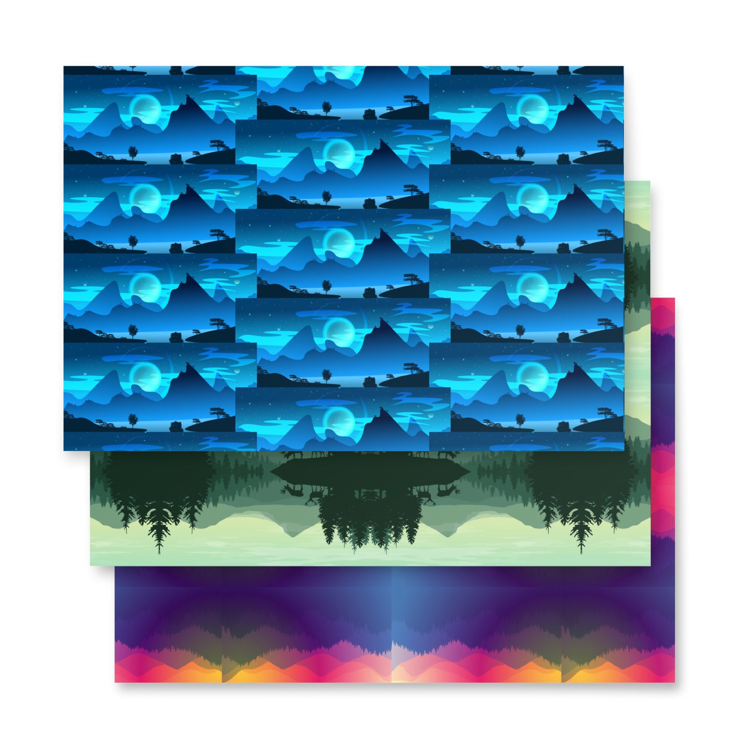 NATURE Wrapping paper sheets